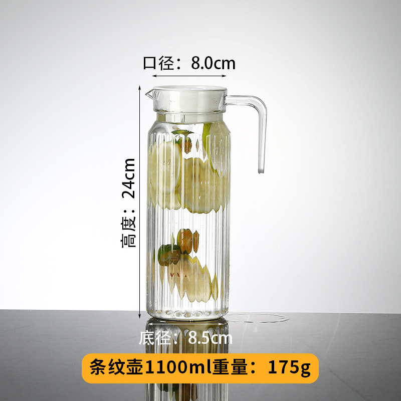 Olla de amarre acrílica, PC resistente a altas temperaturas, tetera fría, tetera gruesa, tetera fría especial para hotel, olla de jugo, almacenamiento de agua en el hogar image 9