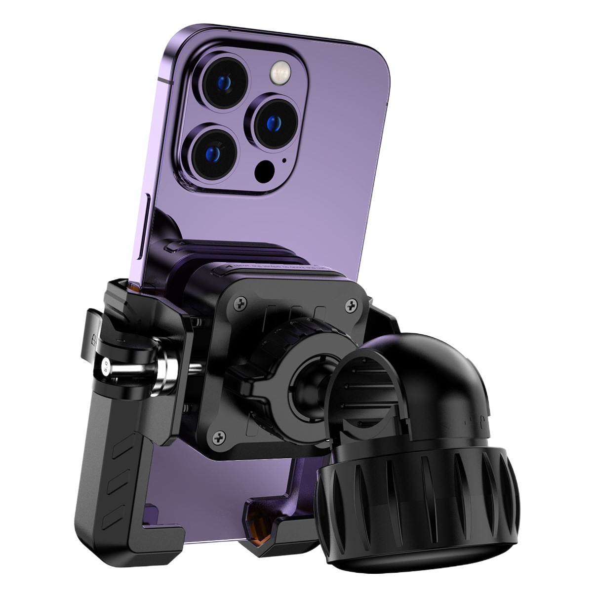 バイク用スマホホルダー 半包型 左右クリップ 電動自転車ナビゲーション サイクリング 自転車固定式スマホホルダー ハンドルバー