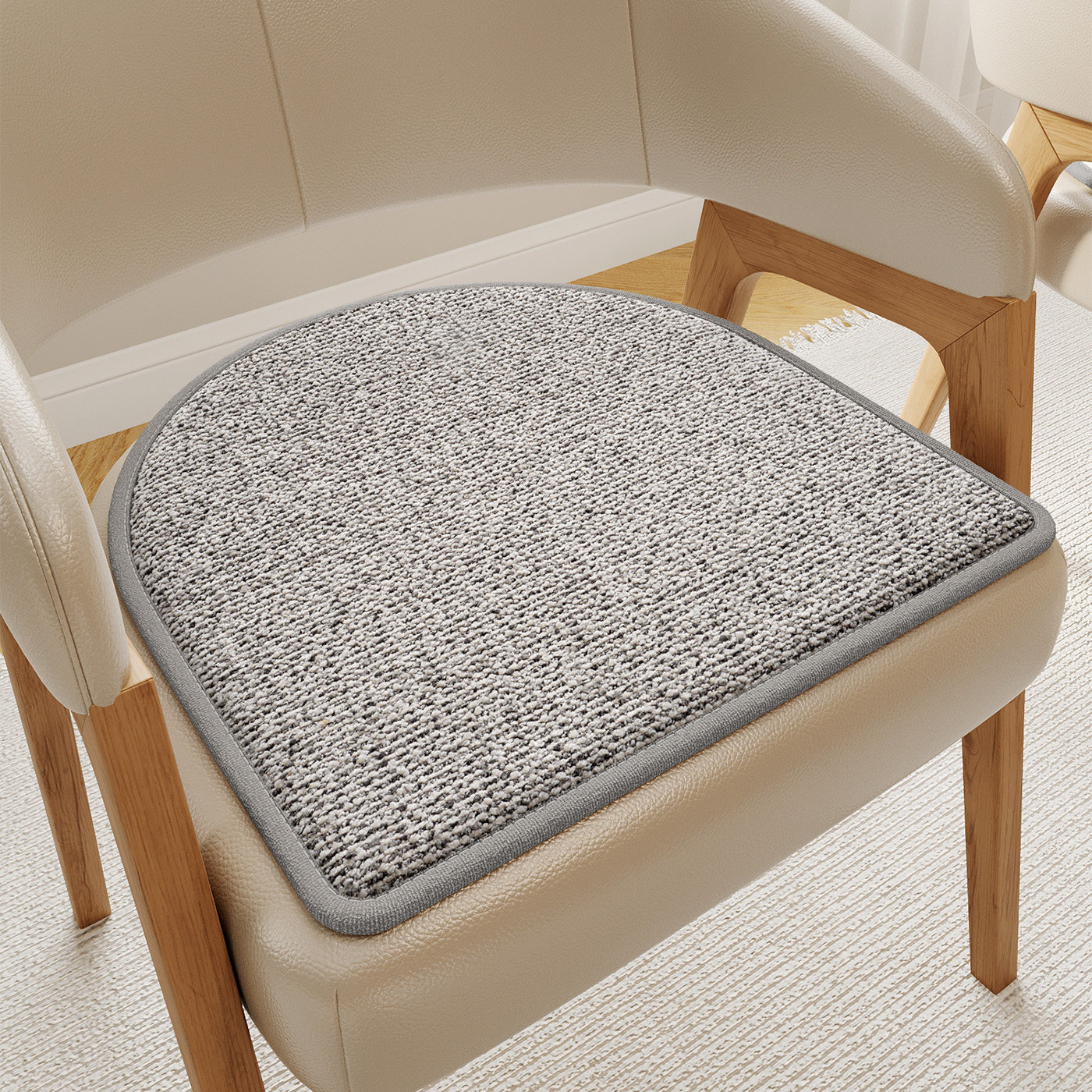 Cojín de herradura de algodón con memoria, cojín para silla, mesa de comedor, cojín para taburete, cojín para asiento grueso, anti-dolor de trasero, sedentario image 8
