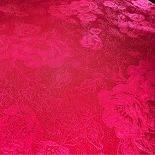 新品四季款弹力复合面料提花蕾丝荷花系列女装旗袍连衣裙蕾丝面料