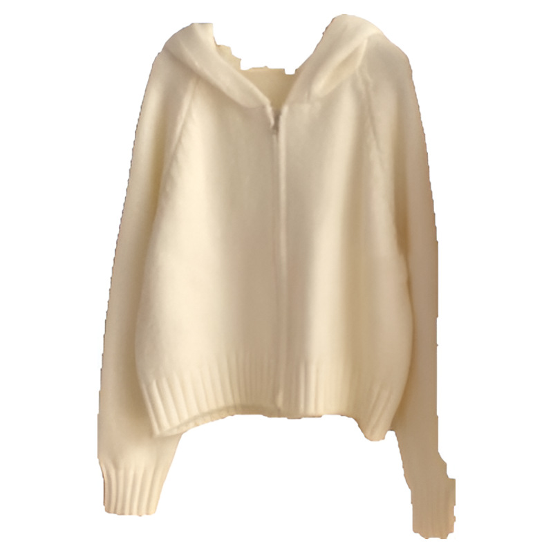 24 invierno Puyuan vientos de puerto doble cremallera suéter de manga larga chaqueta de mujeres perezosas de otoño superior