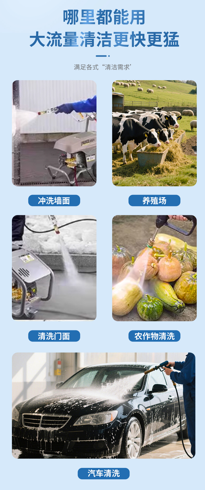 Customized Panda Brand Px-55 High-Pressure Cleaning Machine, Commercial Car Wash Shop, Special Car Washing Machine/Brush Car Pump for Farms