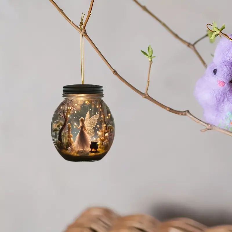 Botella acrílica con cuerda para automóviles colgantes decoración del hogar de Navidad