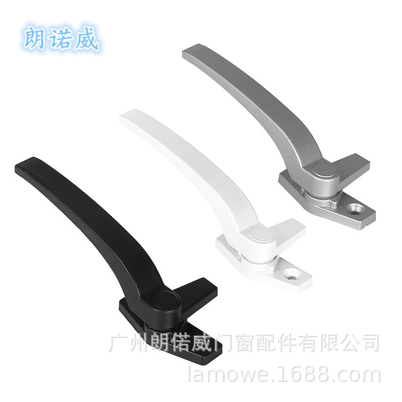 50 aluminum alloy window handle glass window handle push window accessories old-fashioned flat door and window handle 7-character handle