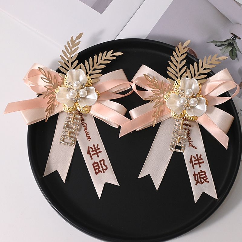 结婚胸花新郎新娘婚礼伴郎伴娘精致迎亲花高档一家人全套仿真襟花