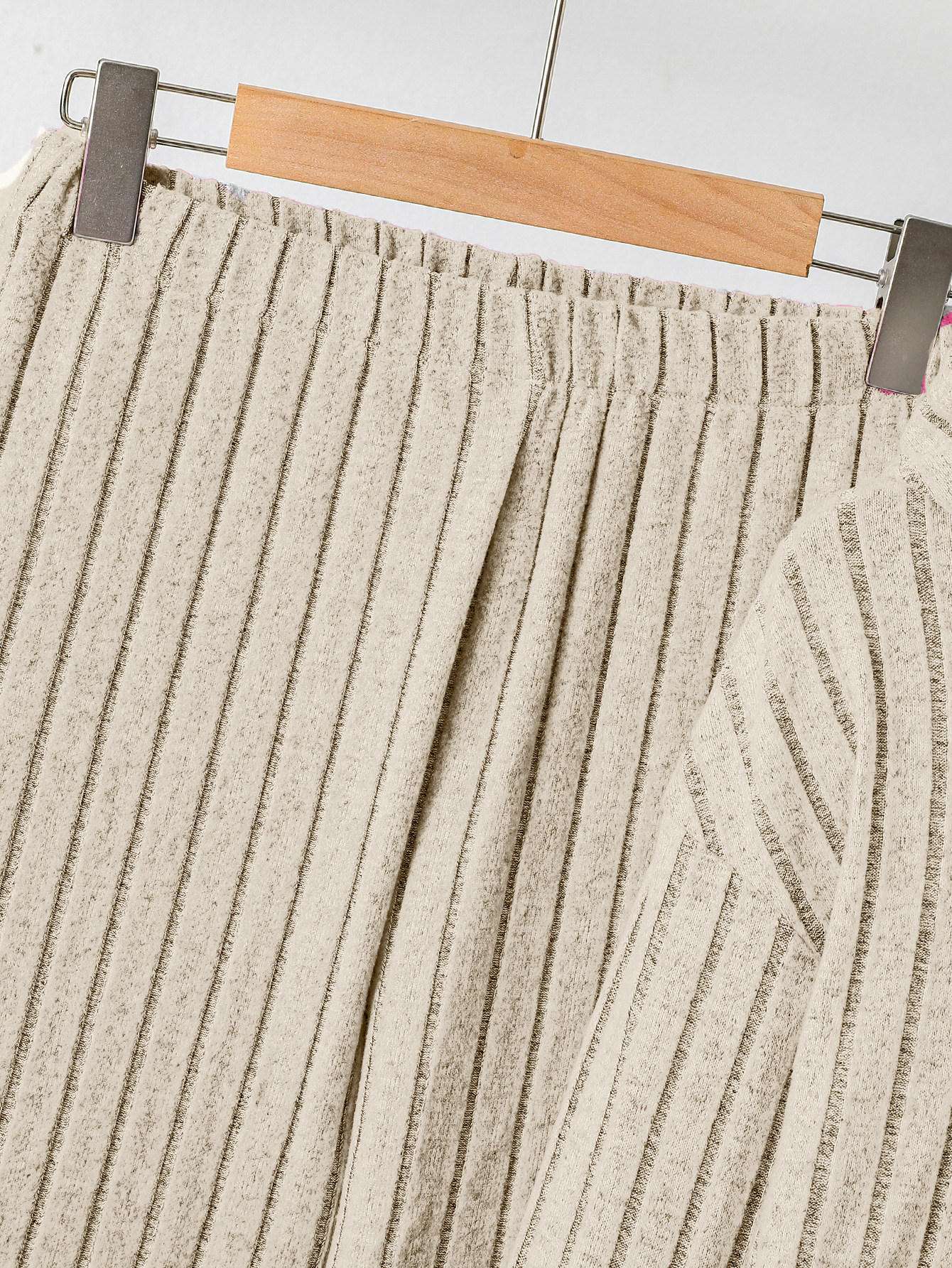 Traje de niña primavera de manga larga jersey casual de niña de punto lindo pantalones rectos suéter de niña traje de dos piezas