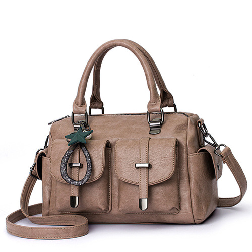 Bags for women  new fashion handbag Korean style soft leather large capacity middle-aged mother shoulder bag one piece drop shipping