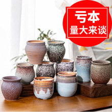 多肉花盆法师老桩盆大口径情绪稳定风北欧简约陶瓷花盆厂家批发