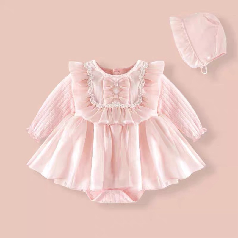 婴儿衣服女童哈裙韩系暮云纱裙子秋装可爱洋气公主裙女宝宝连衣裙