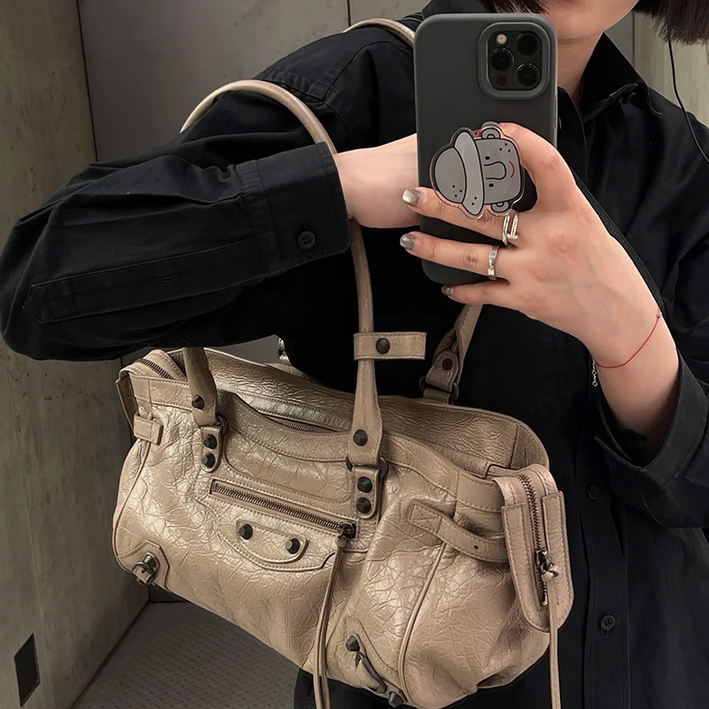高级感辣妹朋克机车包大容量托特单肩斜挎手提时髦简约腋下女包包|undefined