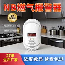 NB远程通知燃气报警器家用厨房饭店餐饮天然气煤气泄漏联动无线