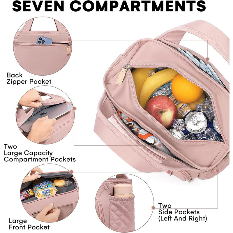 Nuevo tipo de bolsa de almuerzo para mujeres bolsa de almuerzo para el trabajo aislante caja de almuerzo refrigerado a prueba de fugas bolsa de almuerzo bolsa de almuerzo