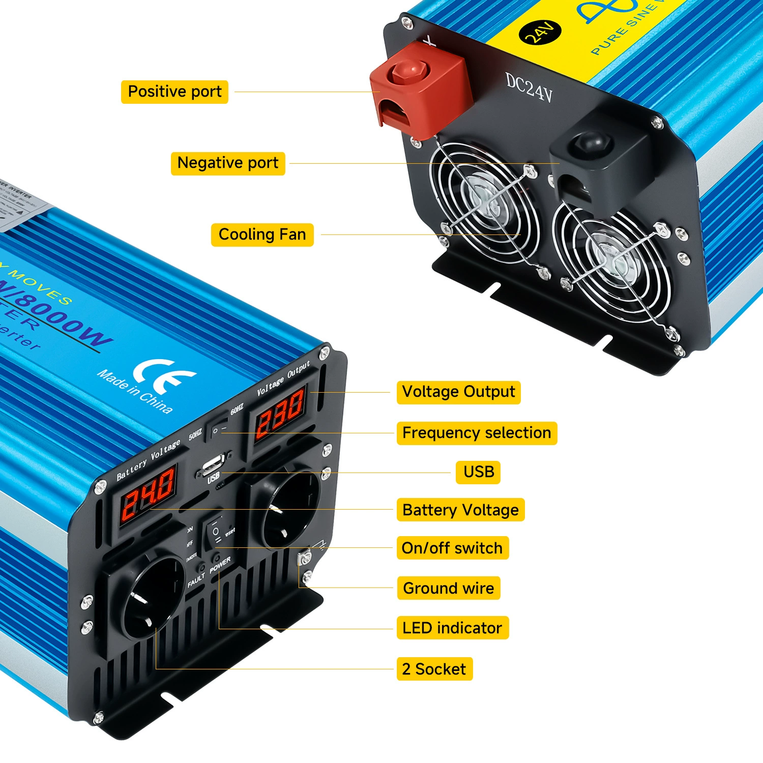 Ключ-переключатель питания, 4000W, 8000W, высокая мощность, 72V, 240V