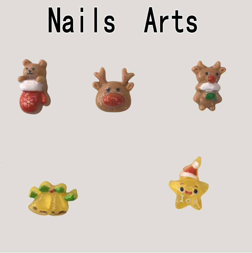 圣诞用品铃铛熊饰品配件美甲饰品批发装饰创意美国0004.pn