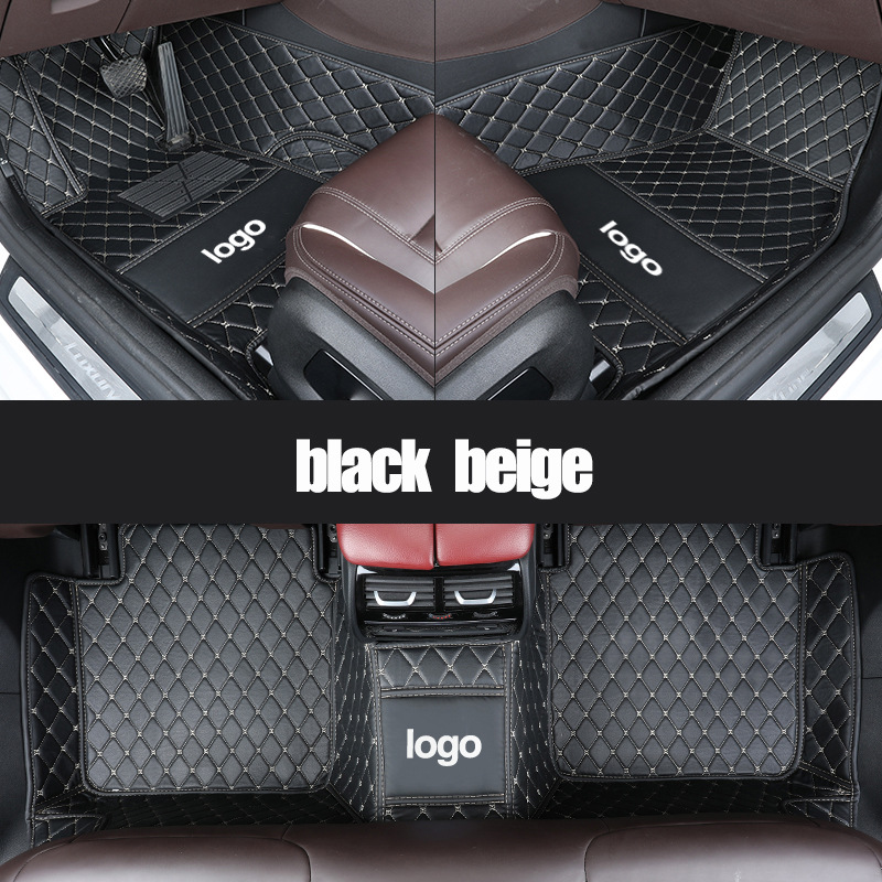 Cross-Border Leather Full-Coverage Car Floor Mats, Wear-Resistant and Easy to Care For, Car Floor Mats from the Source Factory, Dropshipping Available