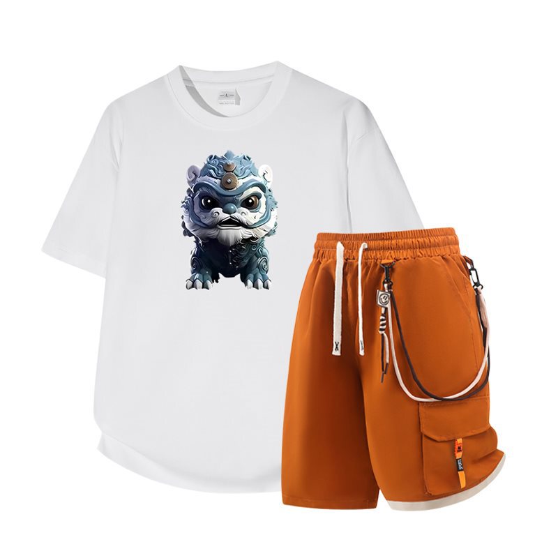 Men's Short-Sleeved T-Shirt Summer 200g New Trendy High-End Short-Sleeved Slim Fit Shirt Men's Clothing Men's Short-Sleeved T-Shirt Summer 200g New Trendy High-End Short-Sleeved Slim Fit Shirt Men's Clothing