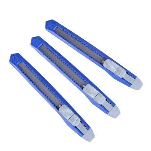 Ultra-sharp portable plastic color office utility knife unpacking tool knife student stationery knife handmade paper knife