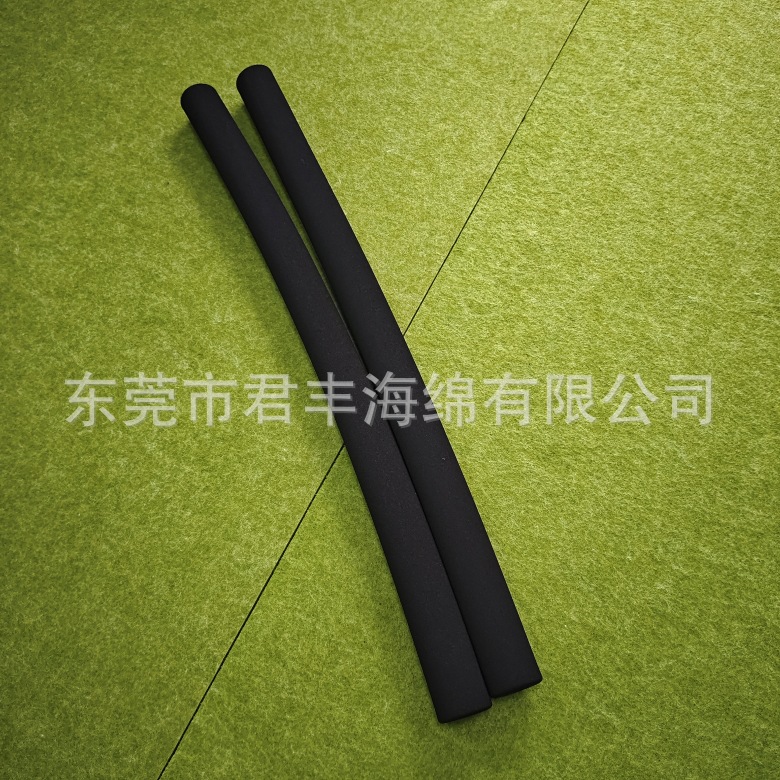 耐磨包装黑色管子 海绵钢管防滑NBR材料 打磨圆形eva护把套