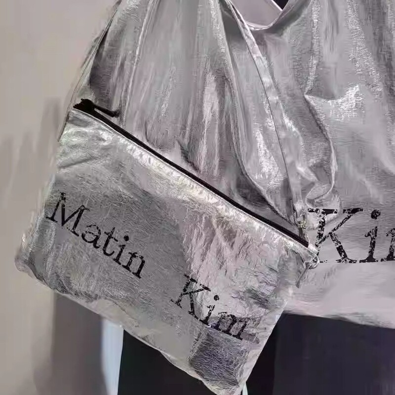 Korean Niche Design Matin Kim Reflective Mother-In-Law Bag Fashionable Environmentally Friendly Bag Single Shoulder Armpit Handheld Tote Bag