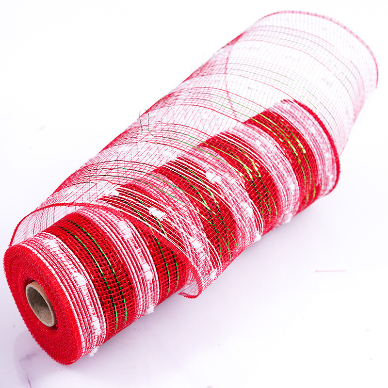 모피 공 레드 그린 화이트 [26cm 폭 10 야드/롤]]