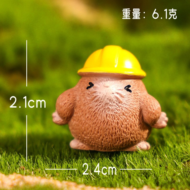 マイクロランドスケープクリエイティブかわいい小さなモグラ diy ガーデニング造園装飾ドールハウスオフィスデスクトップ装飾品|undefined