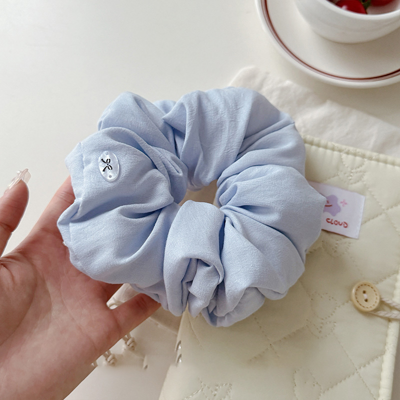 Mianmian Puffsen ベージュクラウドヘアゴム、女性用、高級、優しく多用途なヘッドバンド、ヘアゴム|undefined