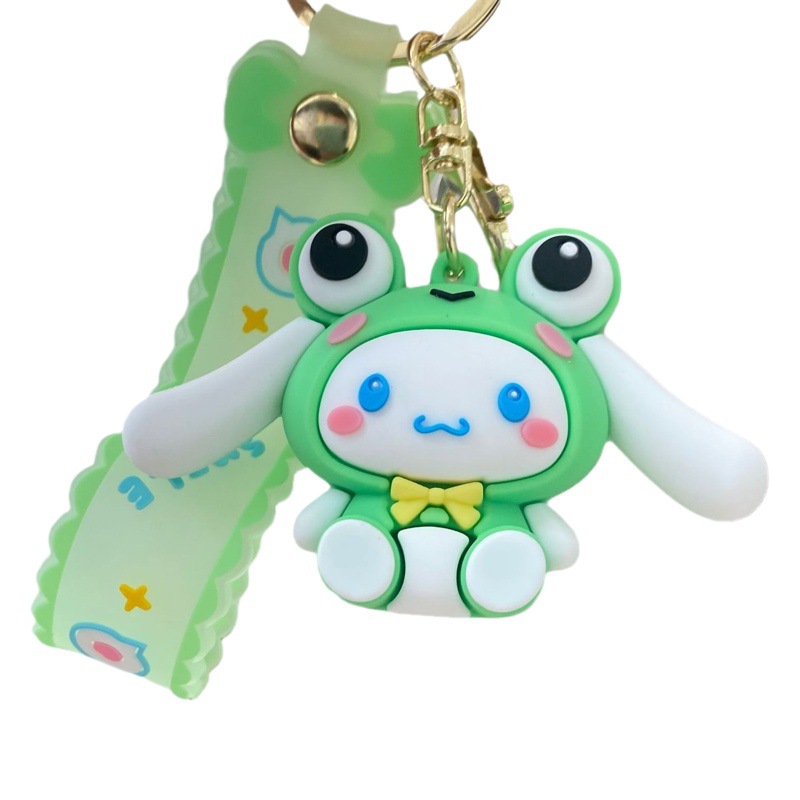 Dibujos animados Sanrio Yugui perro llavero coche llave colgante muñeca llavero bolsa colgante pequeños regalos