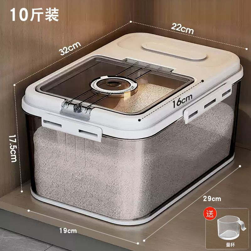米バケツ家庭用 10kg ハイエンド防虫防湿密封貯蔵タンク米収納ボックス米麺容器米タンク米箱|undefined