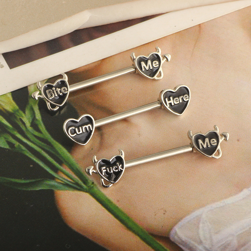 Pointed titanium steel lip stud product view