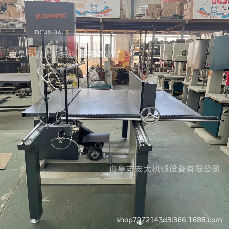 双头分切锯的尺寸可按需生产 可左右移动两侧同时切割 立式木工锯