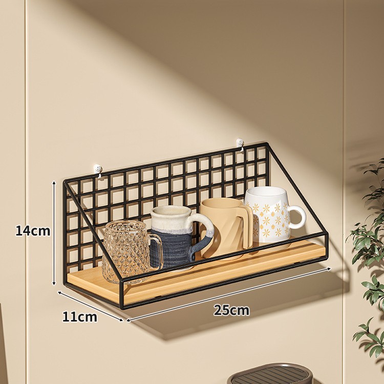 Portavasos montado en la pared taza de agua sin perforación estante para taza de café taza de té en la pared