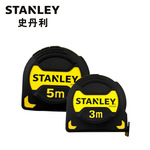 STANLEY史丹利5米黑金刚公制卷尺尼龙涂层宽尺带耐磨耐用33561-23