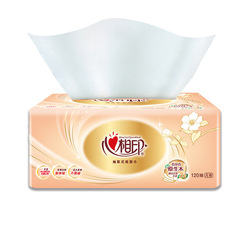 Heart-to-Heart Classic Soft Pack Facial Tissue, 4 Packs/Box, 120 Sheets 3-Layer S-Size Soft Tissue Household Napkin Toilet Paper