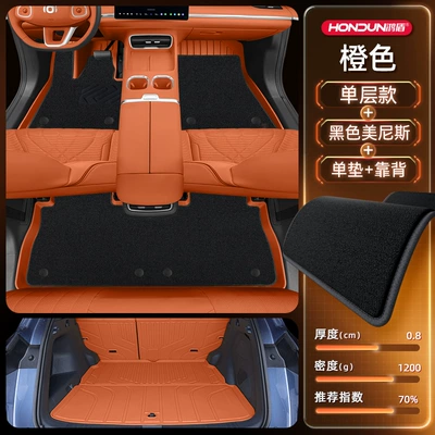 Trunk Mat | Decorative Foot Mat Supplies - package-model-orange-black-menis-trunk-single-pad-backrest-other-colors-please-leave-a-message-for-customer-service-no-specifications