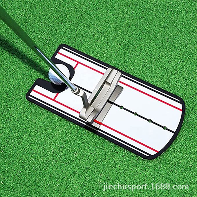 Golf putter espejo putter ejercitador swing práctica postura corrección Golf golpear estera suministros de golf