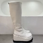 厚底高筒冬季高跟骑士靴