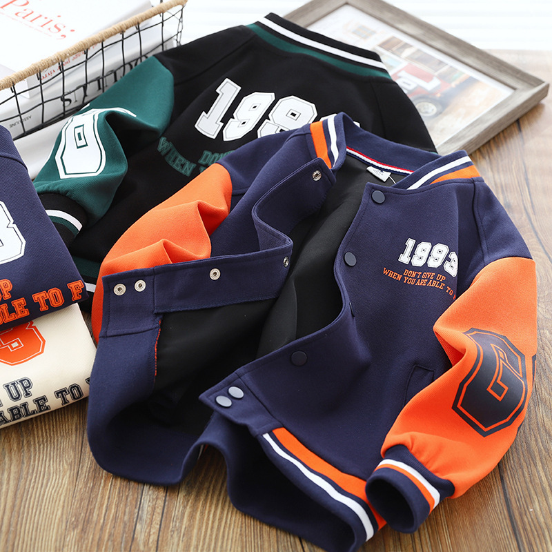 Children's Clothing Boys' Baseball Jacket Spring and Autumn 2026 New Style for Older Kids Tops Kids' Jackets Sports Casual Trendy
