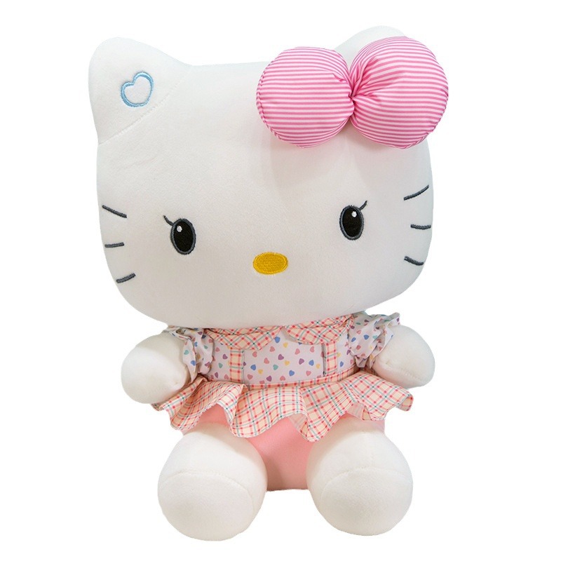 Nueva Lolita KT gato Rosa juguete de peluche Hello Kitty muñeca gato grande almohada bebé agarrar máquina al por mayor