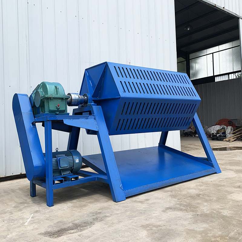 500升六角滚筒抛光机 大型火烧铁干磨机 石头金属件打磨毛刺机