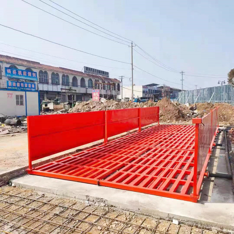 大型车辆冲洗车台  双层免基础平板洗轮机 工程车洗轮机