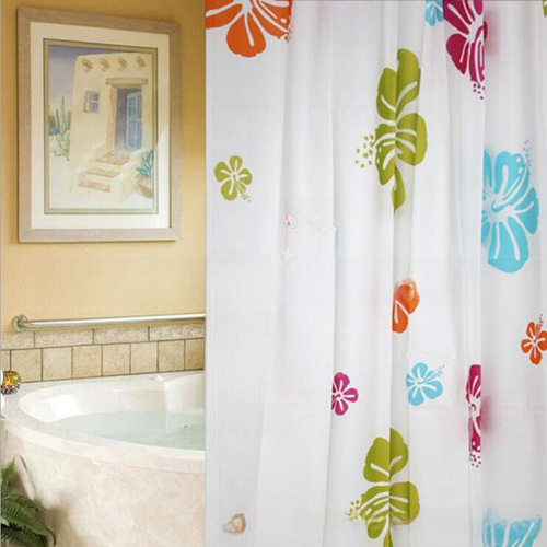 Waterproof and Mold-Resistant Thick Shower Curtain PEVA, 50g per Square Meter, Included Hooks, Factory Wholesale Shower Curtain