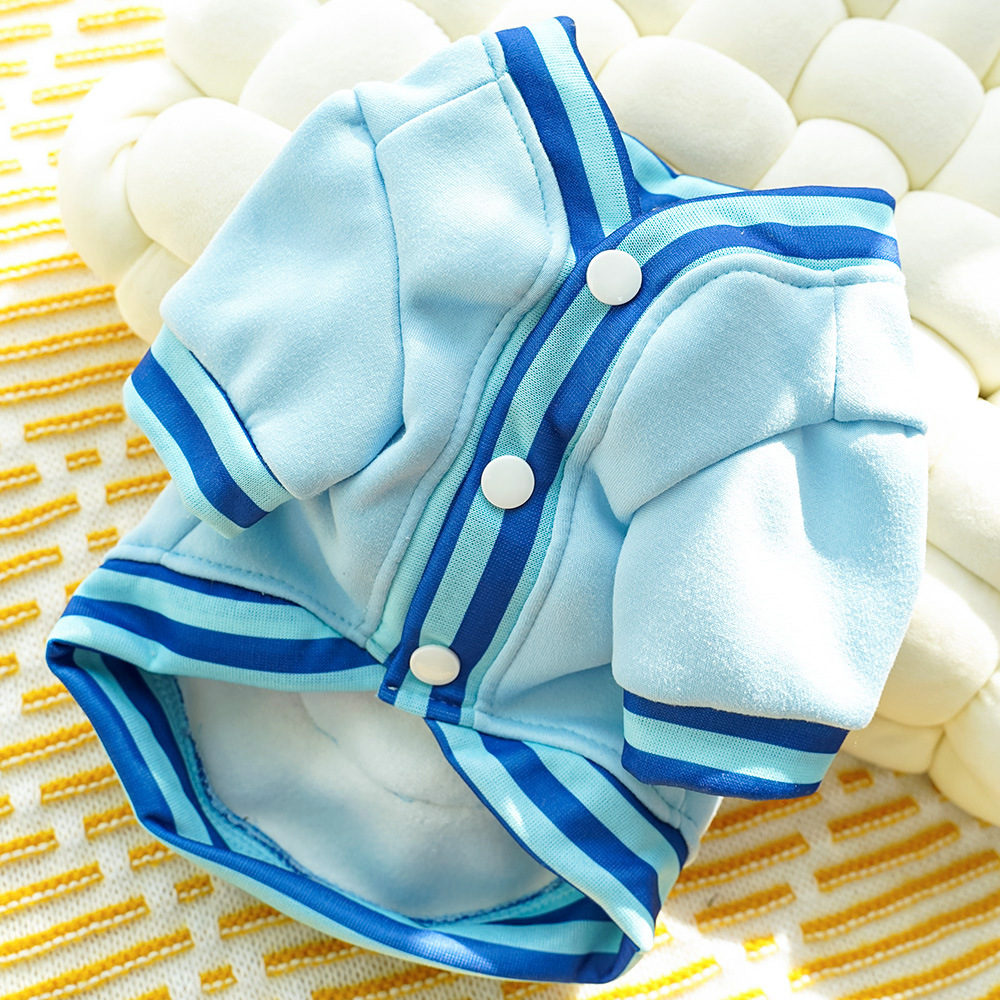 Transfronterizos mascotas ropa de perro otoño invierno ropa de béisbol de perro Teddy Bear Schnauzer gato calentamiento artículos deportivos de gato