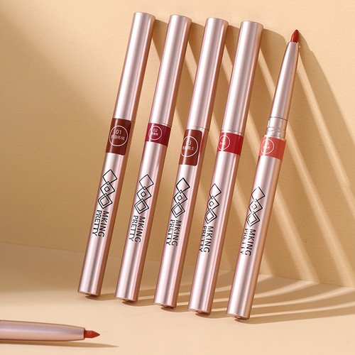 MKINGPRETTY lip liner, carved waterproof lip pencil, accurately outlines the lip shape, long-lasting color, blush, lipstick for women