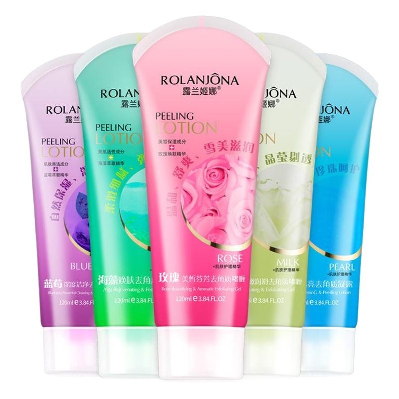 Lulanjina gel exfoliante suave manos y pies facial peretin crema limpieza fango frotando