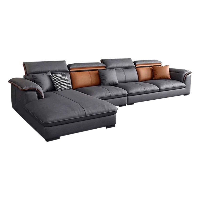 Sofá de tela tecnológico, sencillo, moderno, italiano, ligero, minimalista, pequeño apartamento, fila recta, sofá de tela, sala de estar, sofá nórdico