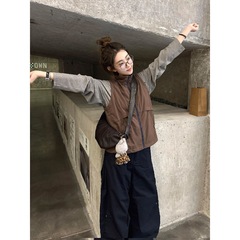 初秋搭配一整套大码胖mm长袖T恤叠穿马甲韩系减龄好看叠穿套装女