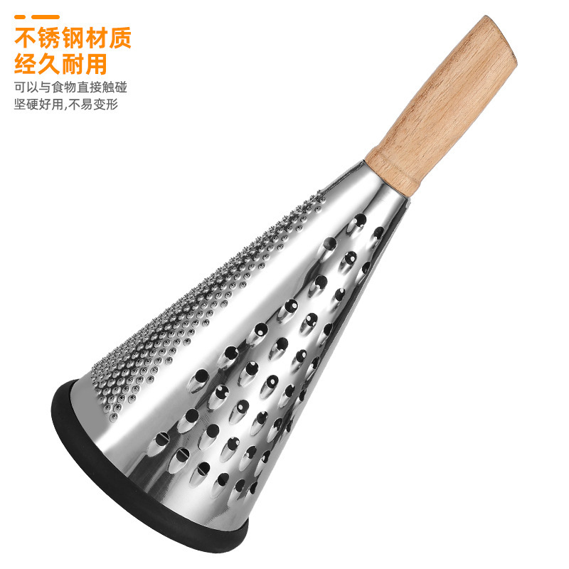 新しいステンレス鋼円錐型プレーナー垂直三面チーズチーズおろし器おろし器果物と野菜ガーリックプレーナー|undefined