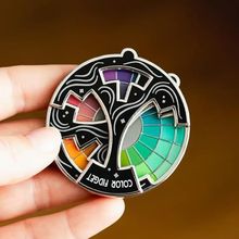�羳��Ʒ Color Fidget Enamel Pin ɫ�{����݆���D��耳׿ے��