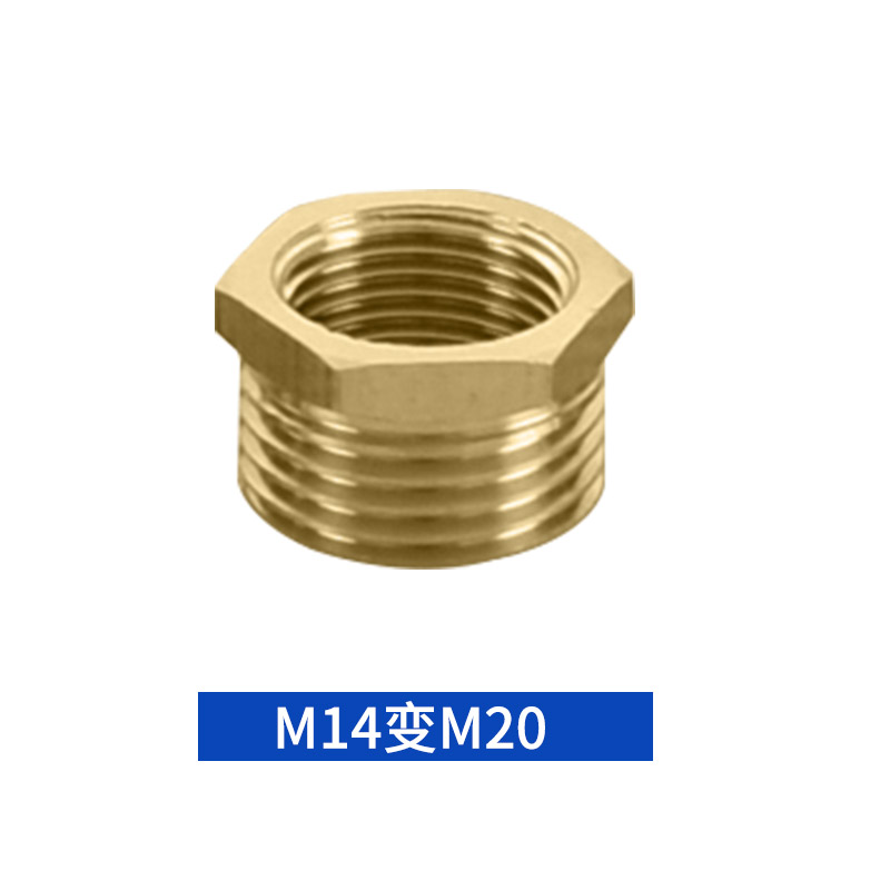 Conector de conversión de manómetro conector de cobre núcleo interno y externo conector de cobre núcleo de una pulgada conector de 6 minutos girar 2 minutos plomería de diámetro variable