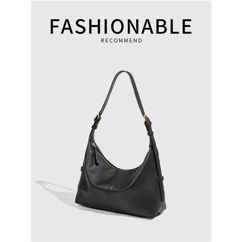 2025 Autumn and Winter New European and American Style Simple Hobo Bag Commuter Bag Single Shoulder Underarm Crossbody Bag Women's Niche Bag